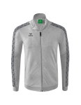 Erima Sportjacke Essential Team Tracktop - bequem, Rippbündchen, Seitentaschen - hellgrau/grau Herren